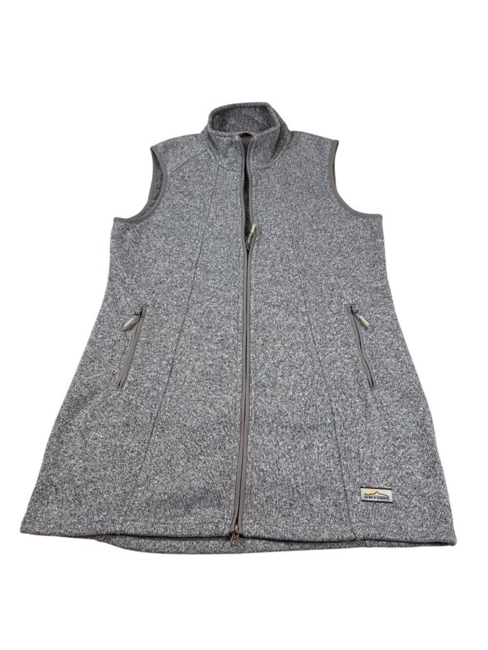 Orvis Gray Full-Zip Wool Blend Sleeveless Vest With Pockets M (W859)
